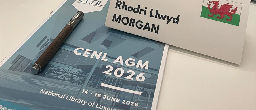 Llyfrgell Genedlaethol Cymru’n Ymuno gyda Rhwydwaith Llyfrgelloedd Ewropeaidd