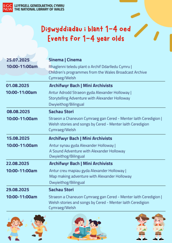 [Translate to Cymraeg:] Programme of events for 1-4 year olds