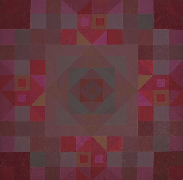 Red Yantra (1968) ©Mary Lloyd Jones