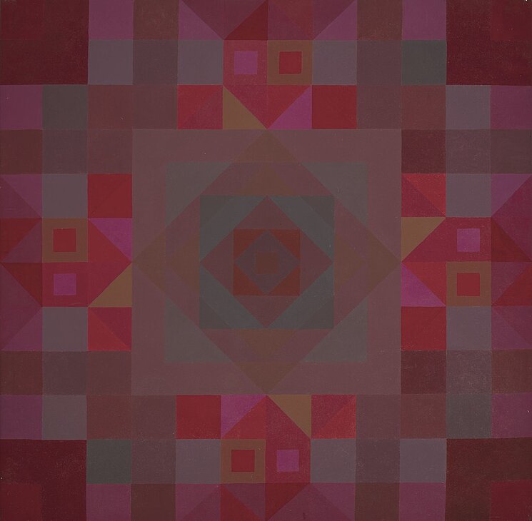 Red Yantra (1968) ©Mary Lloyd Jones