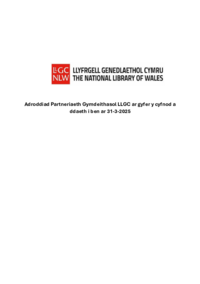 Adroddiad Partneriaeth Gymdeithasol LLGC ar gyfer y cyfnod a ddaeth i ben ar 31-3-2025