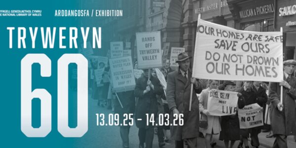 Nodi 60 mlynedd ers boddi Tryweryn drwy arddangosfa gelf a ffotograffiaeth