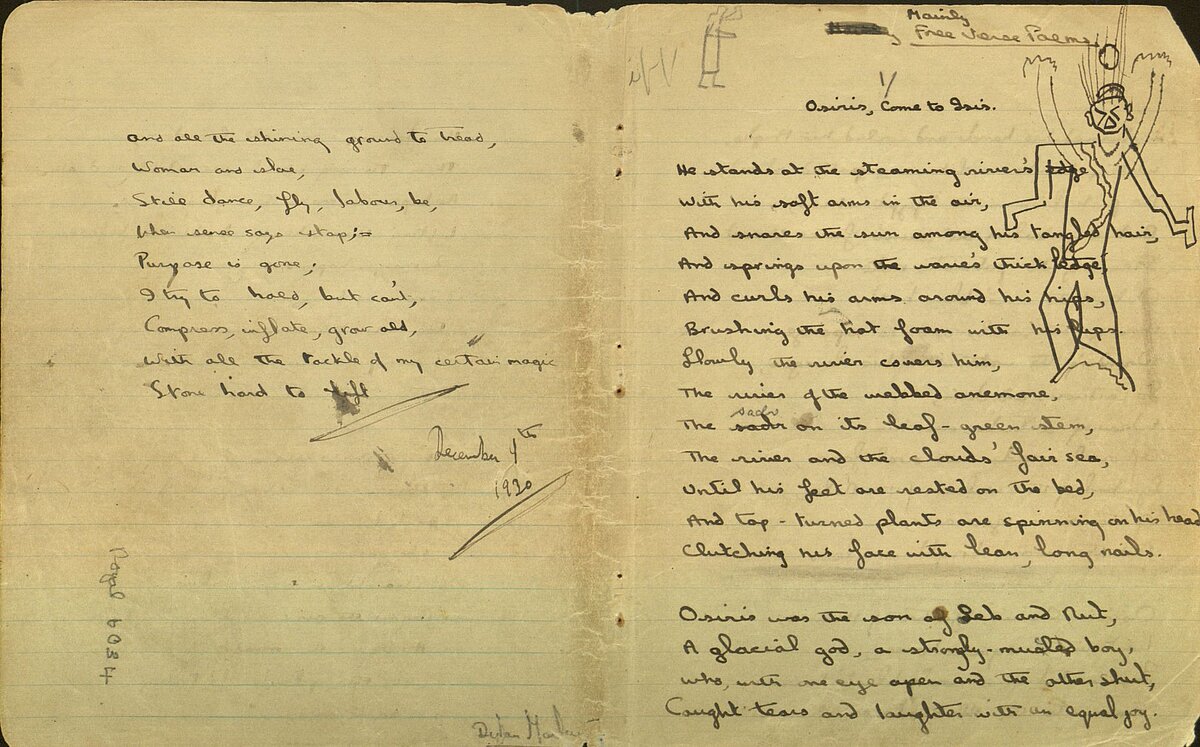 Tudalen gyntaf ac olaf Llyfr Nodiadau 1930.