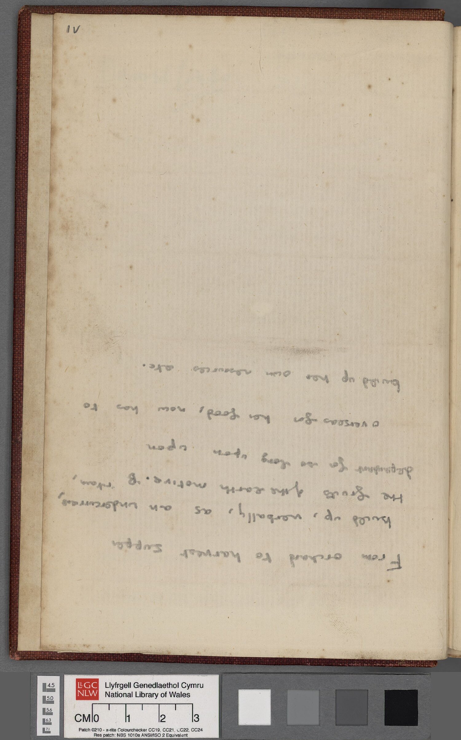 Draft of part of the script for the wartime propaganda film, 'Our Country'.