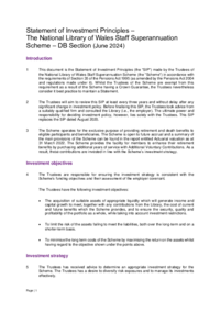 Statement of Investment Principles 2024 (Saesneg yn unig - Cymraeg i ddilyn)
