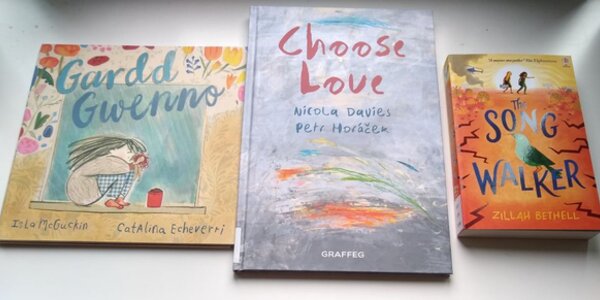 The three Welsh related books on the shortlists for the Yoto Carnegie 2024 Award for writing and illustrations.
