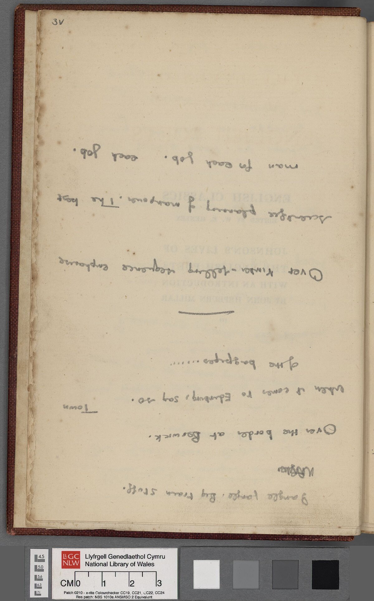 Draft of part of the script for the wartime propaganda film, 'Our Country'.