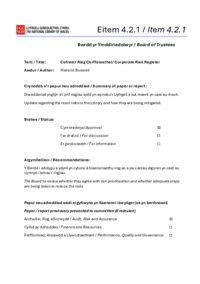 4.2.1 Cofrestr Risg Corfforaethol