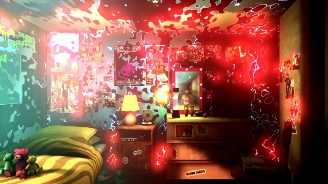 Golygfa o'r profiad realiti rhithwir h