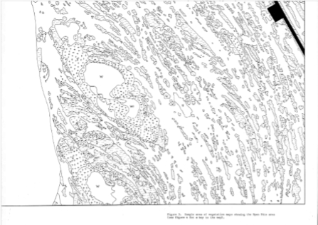 map du a gwyn yn dangos ardaloedd wedi'u rhifo o graean