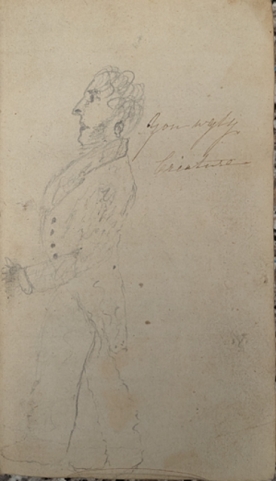 Braslun dyn gan Mrs Davies yn 'Caniadau Sion: neu Hymnau ysgrythyrol a phrofiadol' (1788) GJW 233 cc